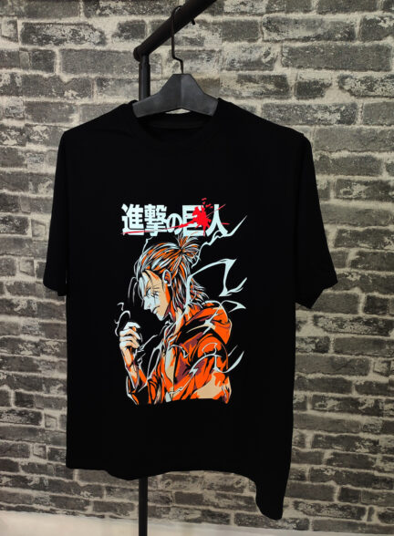 تیشرت طرح انیمه ای ارن یگر Attack on Titan کد 1023