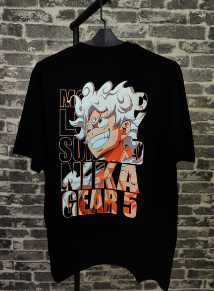 تیشرت طرح انیمه ای لوفی وان پیس One Piece کد 1017