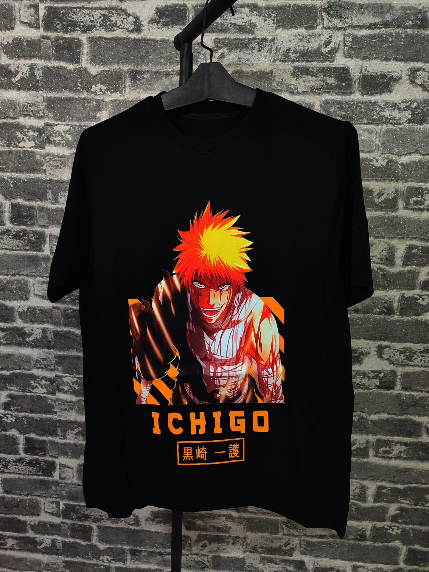 تیشرت طرح انیمه ای ایچیگو بلیچ Bleach کد 1021